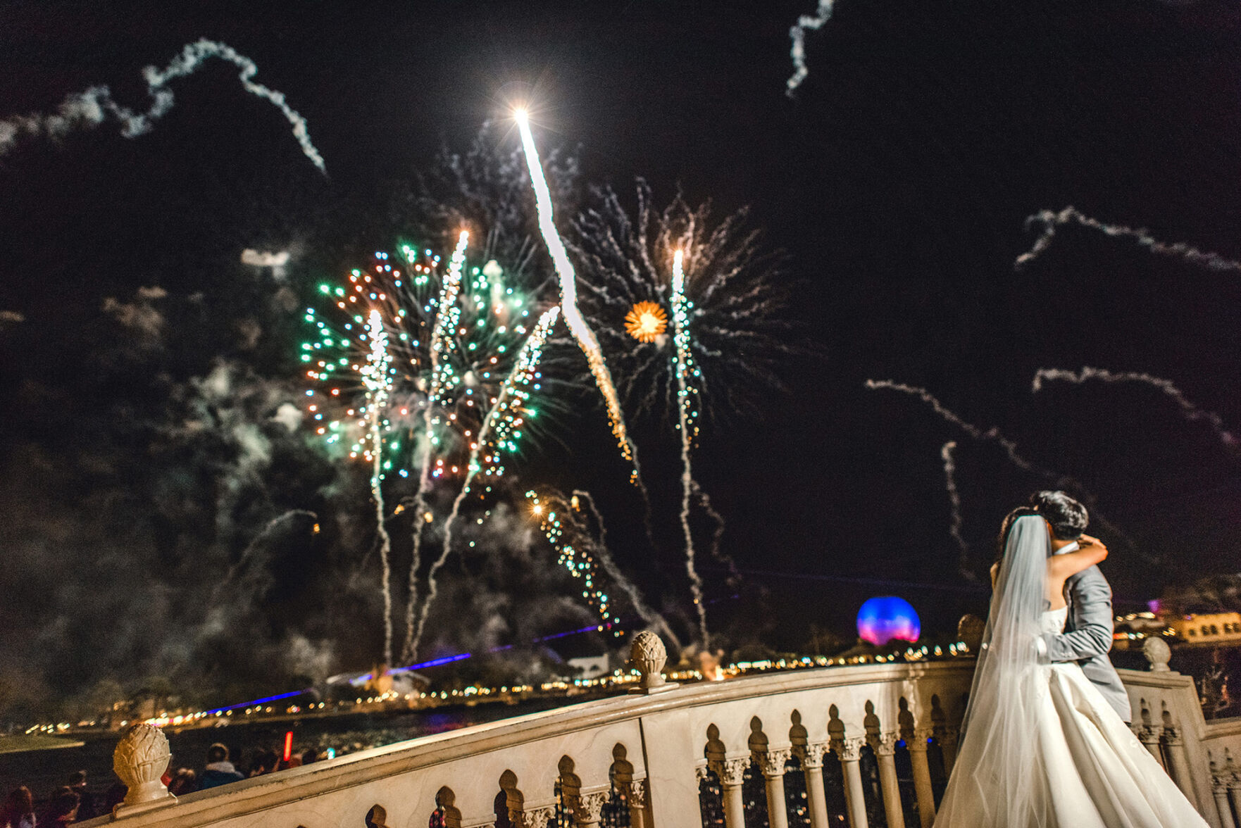 Disney's Fairy Tale Weddings brings magic to life with epic venues including locations within Disney's world-class theme parks. Italy Isola, a private island terrace at Epcot, is a romantic location overlooking World Showcase. A nighttime dessert party here allows guests to enjoy "Epcot Forever," a dazzling fireworks spectacular staged above World Showcase...